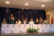 Solenidade alusivo aos 40 anos do curso de Fisioterapia.Na foto, a presidente do Centro Acadêmico (CONFISIO), Carol Modesto  a  Foto: Sidney Oliveira/Ascom Uepa.