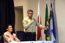 Solenidade alusivo aos 40 anos do curso de Fisioterapia. Na foto, o professor Márcio Clementino. Foto: Sidney Oliveira/Ascom Uepa.