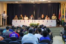 Solenidade alusivo aos 40 anos do curso de Fisioterapia. Na foto, o diretor do CCBS, Emanuel de Jesus. Foto: Sidney Oliveira/Ascom Uepa.