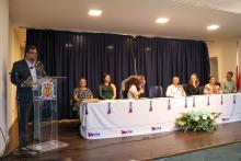 Solenidade alusivo aos 40 anos do curso de Fisioterapia. Na foto, o reitor Clay Chagas. Foto: Sidney Oliveira/Ascom Uepa.