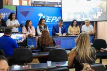 A Diretoria de Inclusão e Permanência Estudantil (DINPES) realizou na manhã desta quarta-feira, 6, no auditório do Consun, o Painel Temático "dez anos da Lei Brasileira de Inclusão (LBI):conquistas e desafios no âmbito da inclusão na Uepa". Foto: Sidney Oliveira/Ascom Uepa