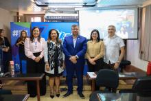 A Diretoria de Inclusão e Permanência Estudantil (DINPES) realizou na manhã desta quarta-feira, 6, no auditório do Consun, o Painel Temático "dez anos da Lei Brasileira de Inclusão (LBI):conquistas e desafios no âmbito da inclusão na Uepa". Foto: Na foto, a diretora de Inclusão e Permanência, Débora Folha, a vice-reitora Ilma Pastana, o reitor Clay Chagas, a pró-reitora de graduação, Acylena Coelho e Miguel Silva. Foto: Sidney Oliveira/Ascom Uepa