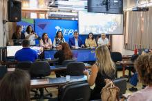 A Diretoria de Inclusão e Permanência Estudantil (DINPES) realizou na manhã desta quarta-feira, 6, no auditório do Consun, o Painel Temático "dez anos da Lei Brasileira de Inclusão (LBI):conquistas e desafios no âmbito da inclusão na Uepa". Foto: Sidney Oliveira/Ascom Uepa