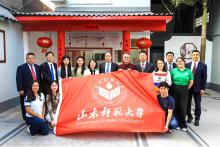 A delegação chinesa em visita às instalações físicas do Instituto Confúcio na Uepa, em Belém. Fotos - Sidney Oliveira - Ascom Uepa.