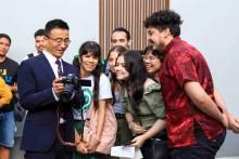 A delegação chinesa em visita às instalações físicas do Instituto Confúcio na Uepa, em Belém. Fotos - Sidney Oliveira - Ascom Uepa.