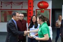 A delegação chinesa em visita às instalações físicas do Instituto Confúcio na Uepa, em Belém. Fotos - Sidney Oliveira - Ascom Uepa.