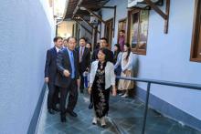 A delegação chinesa em visita às instalações físicas do Instituto Confúcio na Uepa, em Belém. Fotos - Sidney Oliveira - Ascom Uepa.