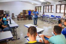 Reuniões com os servidores e alunos,  além da apresentação de novos equipamentos, marcaram a visita do reitor Clay Anderson Nunes Chagas, ao campus VII de Conceição do Araguaia, sudeste do Pará, na tarde do dia 8 de outubro. Foto: Sidney Oliveira/Ascom Uepa 