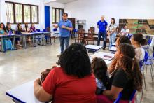 Reuniões com os servidores e alunos,  além da apresentação de novos equipamentos, marcaram a visita do reitor Clay Anderson Nunes Chagas, ao campus VII de Conceição do Araguaia, sudeste do Pará, na tarde do dia 8 de outubro. Foto: Sidney Oliveira/Ascom Uepa 