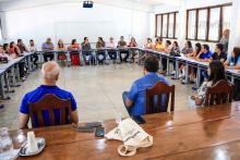 Reuniões com os servidores e alunos,  além da apresentação de novos equipamentos, marcaram a visita do reitor Clay Anderson Nunes Chagas, ao campus VII de Conceição do Araguaia, sudeste do Pará, na tarde do dia 8 de outubro. Foto: Sidney Oliveira/Ascom Uepa 