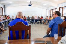 Reuniões com os servidores e alunos,  além da apresentação de novos equipamentos, marcaram a visita do reitor Clay Anderson Nunes Chagas, ao campus VII de Conceição do Araguaia, sudeste do Pará, na tarde do dia 8 de outubro. Foto: Sidney Oliveira/Ascom Uepa 