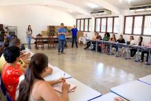 Reuniões com os servidores e alunos,  além da apresentação de novos equipamentos, marcaram a visita do reitor Clay Anderson Nunes Chagas, ao campus VII de Conceição do Araguaia, sudeste do Pará, na tarde do dia 8 de outubro. Foto: Sidney Oliveira/Ascom Uepa 