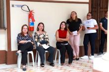 Celebração Ecumênica de Páscoa no Hall da reitoria.Foto: Sidney Oliveira/Ascom Uepa.