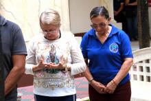 Celebração Ecumênica de Páscoa no Hall da reitoria.Foto: Sidney Oliveira/Ascom Uepa.