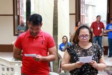 Celebração Ecumênica de Páscoa no Hall da reitoria.Foto: Sidney Oliveira/Ascom Uepa.
