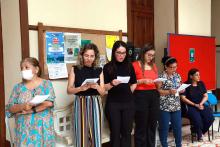 Celebração Ecumênica de Páscoa no Hall da reitoria.Foto: Sidney Oliveira/Ascom Uepa.