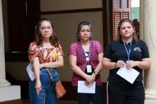 Celebração Ecumênica de Páscoa no Hall da reitoria.Foto: Sidney Oliveira/Ascom Uepa.