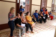 Celebração Ecumênica de Páscoa no Hall da reitoria.Foto: Sidney Oliveira/Ascom Uepa.