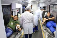 A Coordenadoria de Desenvolvimento de Pessoas (Codepe - Uepa) em parceria com a Fundação Hemopa, realiza campanha de doação de sangue na reitoria da Universidade Estadual do Pará (Uepa), nesta segunda - feira, 27, das 9 às 15h. Foto: Sidney Oliveira/Ascom Uepa.