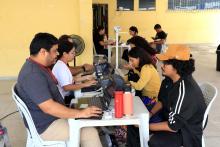 Campanha de doação de sangue no campus do CCSE da Uepa. Foto: Sidney Oliveira/Ascom Uepa