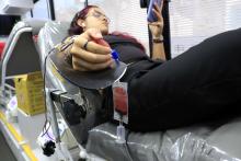 Campanha de doação de sangue no campus do CCSE da Uepa. Foto: Sidney Oliveira/Ascom Uepa