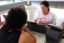 Campanha de doação de sangue no campus do CCSE da Uepa. Foto: Sidney Oliveira/Ascom Uepa