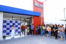 Na manhã desta sexta - feira, 13, foi inaugurada a pintura do muro do campus XXll, em Ananindeua. O reitor Clay Chagas esteve presente para fazer a visita à arte no muro junto aos servidores e alunos do campus, além de visitar também o laboratório multidisciplinar. Foto: Sidney Oliveira/Ascom Uepa.