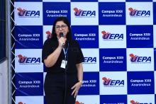 Na manhã desta sexta - feira, 13, foi inaugurada a pintura do muro do campus XXll, em Ananindeua. O reitor Clay Chagas esteve presente para fazer a visita à arte no muro junto aos servidores e alunos do campus, além de visitar também o laboratório multidisciplinar. Foto: Sidney Oliveira/Ascom Uepa.