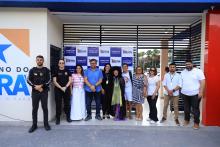 Na manhã desta sexta - feira, 13, foi inaugurada a pintura do muro do campus XXll, em Ananindeua. O reitor Clay Chagas esteve presente para fazer a visita à arte no muro junto aos servidores e alunos do campus, além de visitar também o laboratório multidisciplinar. Foto: Sidney Oliveira/Ascom Uepa.