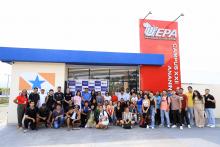 Na manhã desta sexta - feira, 13, foi inaugurada a pintura do muro do campus XXll, em Ananindeua. O reitor Clay Chagas esteve presente para fazer a visita à arte no muro junto aos servidores e alunos do campus, além de visitar também o laboratório multidisciplinar. Foto: Sidney Oliveira/Ascom Uepa.