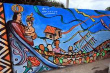 Na manhã desta sexta - feira, 13, foi inaugurada a pintura do muro do campus XXll, em Ananindeua. O reitor Clay Chagas esteve presente para fazer a visita à arte no muro junto aos servidores e alunos do campus, além de visitar também o laboratório multidisciplinar. Foto: Sidney Oliveira/Ascom Uepa.