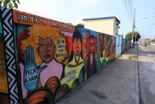 Na manhã desta sexta - feira, 13, foi inaugurada a pintura do muro do campus XXll, em Ananindeua. O reitor Clay Chagas esteve presente para fazer a visita à arte no muro junto aos servidores e alunos do campus, além de visitar também o laboratório multidisciplinar. Foto: Sidney Oliveira/Ascom Uepa.