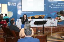 A Uepa Realiza a Reunião do Fórum Municipal de Mudanças Climáticas. Na foto, Herdjana Lima, Reitora da Ufra. Foto Sidney Oliveira/Ascom Uepa.