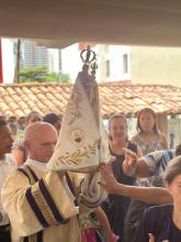 Visita da imagem peregrina da Guarda de Nossa Sra. de Nazaré ao Campus I