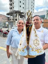 Visita da imagem peregrina da Guarda de Nossa Sra. de Nazaré ao Campus I