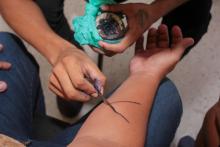 Roda de conversa e mostra sobre cultura alimentar indígena no CCSE. Foto: Marcelo Rodrigues/Ascom Uepa.