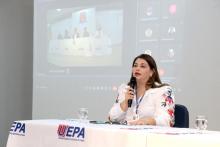 A Uepa inicia campanha de prevenção de diversos tipos de assédio moral no ambiente de trabalho. Na foto, Renata Pinto (ouvidoria). Foto: Sidney Oliveira/Ascom Uepa.