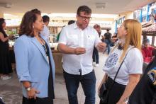 Roda de conversa e mostra sobre cultura alimentar indígena no CCSE. Foto: Marcelo Rodrigues/Ascom Uepa.
