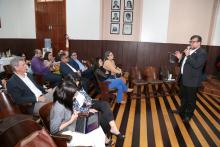 A Uepa Realiza a Reunião do Fórum Municipal de Mudanças Climáticas. Na foto, Clay Chagas, Reitor da Uepa. Foto Sidney Oliveira/Ascom Uepa.