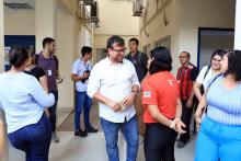Em visita ao campus de  Marabá para companhar a construção do bloco 5, reunir com a coordenação do Campus e servidores, o reitor Clay Chagas também participou do acolhimento  aos alunos de Biomedicina. Foto: Sidney Oliveira/Ascom Uepa