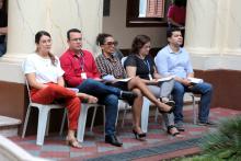 Servidores da Uepa participam do culto ecumênico de Páscoa na reitoria. Foto: Sidney Oliveira/Ascom Uepa.
