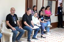 Servidores da Uepa participam do culto ecumênico de Páscoa na reitoria. Foto: Marcelo Rodrigues/Ascom Uepa.