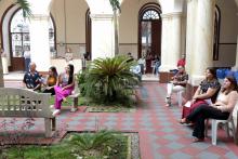 Servidores da Uepa participam do culto ecumênico de Páscoa na reitoria. Foto: Marcelo Rodrigues/Ascom Uepa.