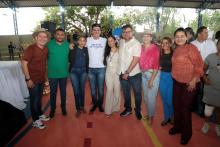 O governador Helder Barbalho e o Reitor da Uepa, Clay Chagas, inauguram quadra poliesportiva em Conceição do Araguaia. Foto: Sidney Oliveira/Ascom Uepa