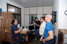 O Reitor da Uepa, Clay Chagas, entrega equipamentos no Campus XV de Redenção. Fotos: Sidney Oliveira/Ascom Uepa.