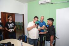 O Reitor da Uepa, Clay Chagas, visita trabalho de alunos do Campus XV de Redenção. Fotos: Sidney Oliveira/Ascom Uepa.