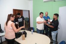 O Reitor da Uepa, Clay Chagas, visita trabalho de alunos do Campus XV de Redenção. Fotos: Sidney Oliveira/Ascom Uepa.