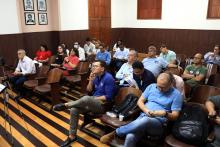 Apresentação das chapas dos candidatos aos cargos para o Conselho Universitário (Consun) da instituição. Foto: Sidney Oliveira/Ascom Uepa.