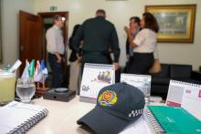 Assinatura do convênio entre a PM e a UEPA - curso de língua inglesa para agentes da PM.