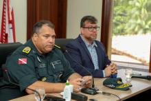 Assinatura do convênio entre a PM e a UEPA - curso de língua inglesa para agentes da PM.